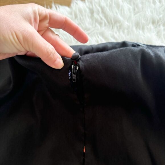 NWT! One33 Social Sequined Stripe Cape Minidress - Black Multicolor | Size 10 - Picture 7 of 13